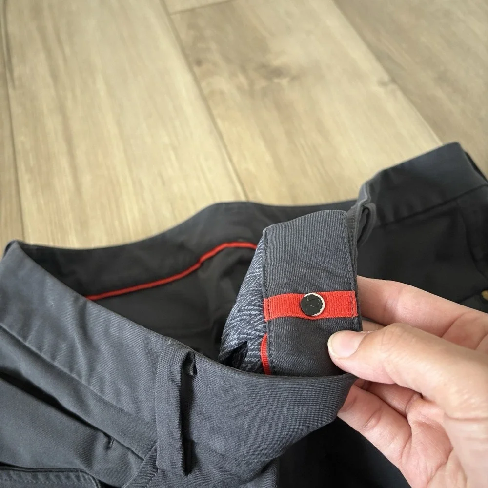 Lululemon Men's Gray Dress Pants Straight Fit Stretch Zip Pocket Size 36 32
